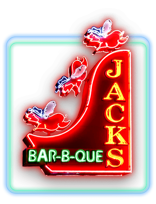 Jack's Bar-B-Que neon logo