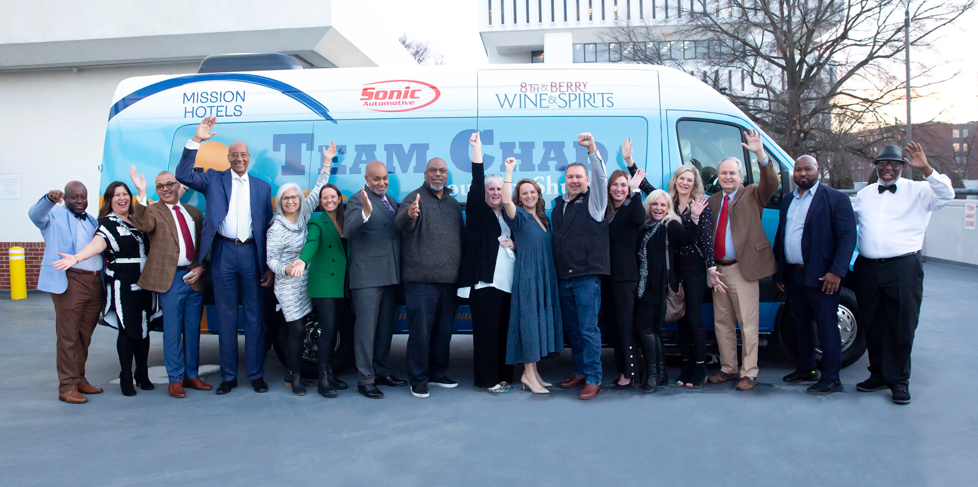 Team Chad, NGH Foundation and NG Hospital Staff and Board members January 17, 2023 Team Chad Patient Transport Van Dedication