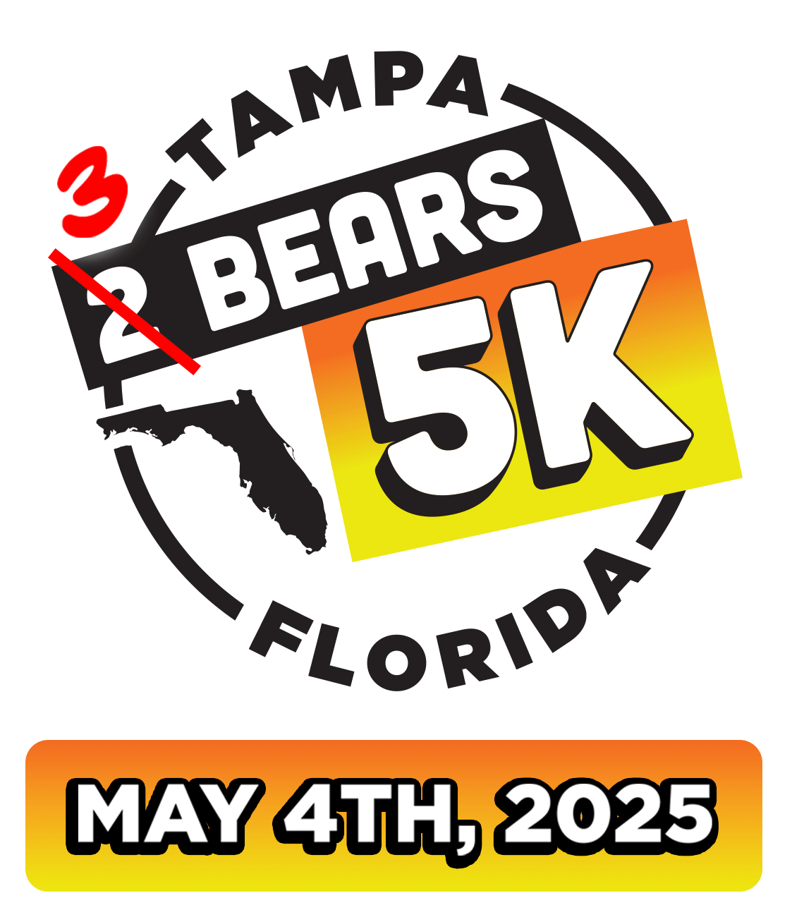 2 Bears 5K logo 2025