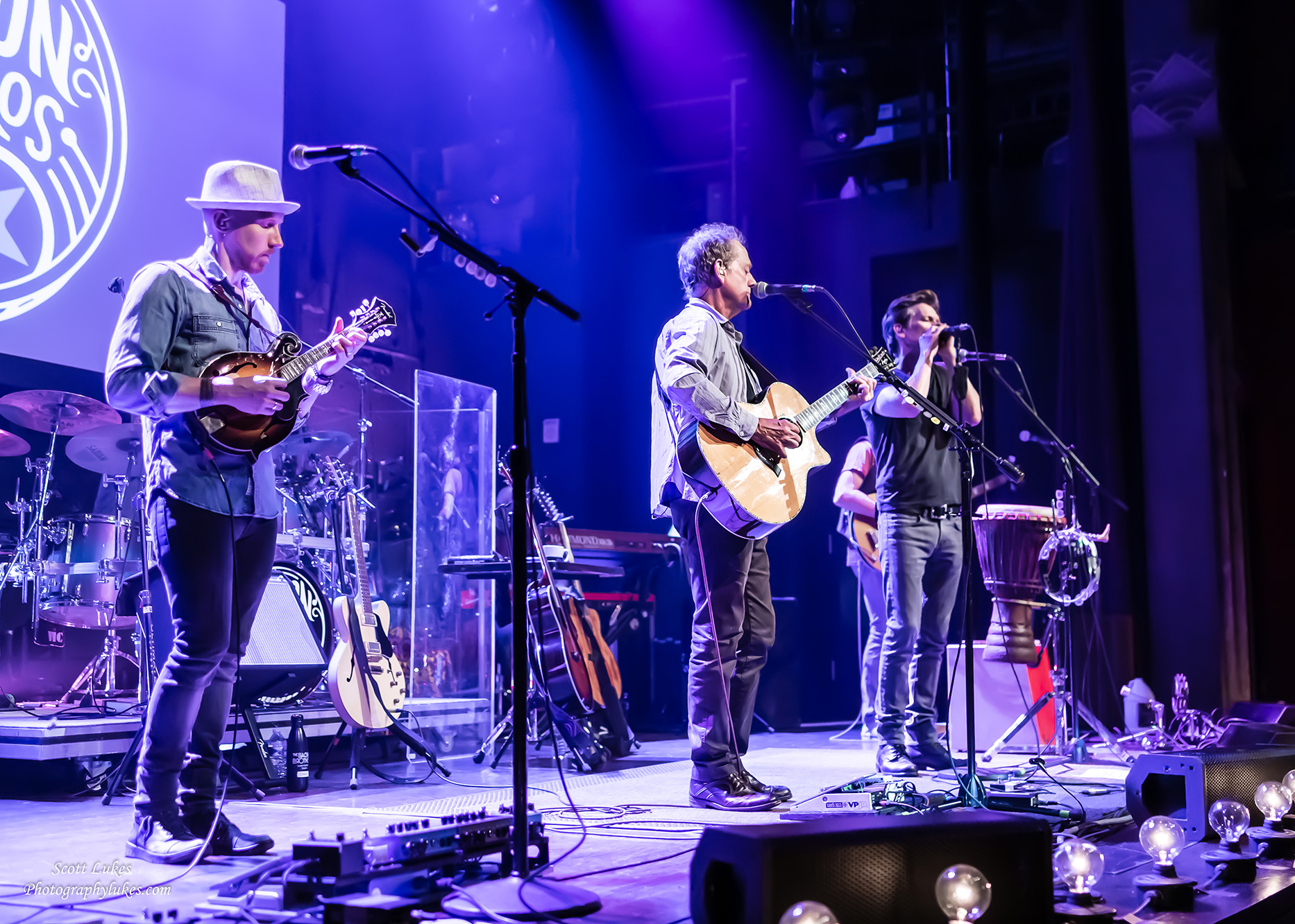 The Bacon Brothers performing. Photo by Scott Lukes