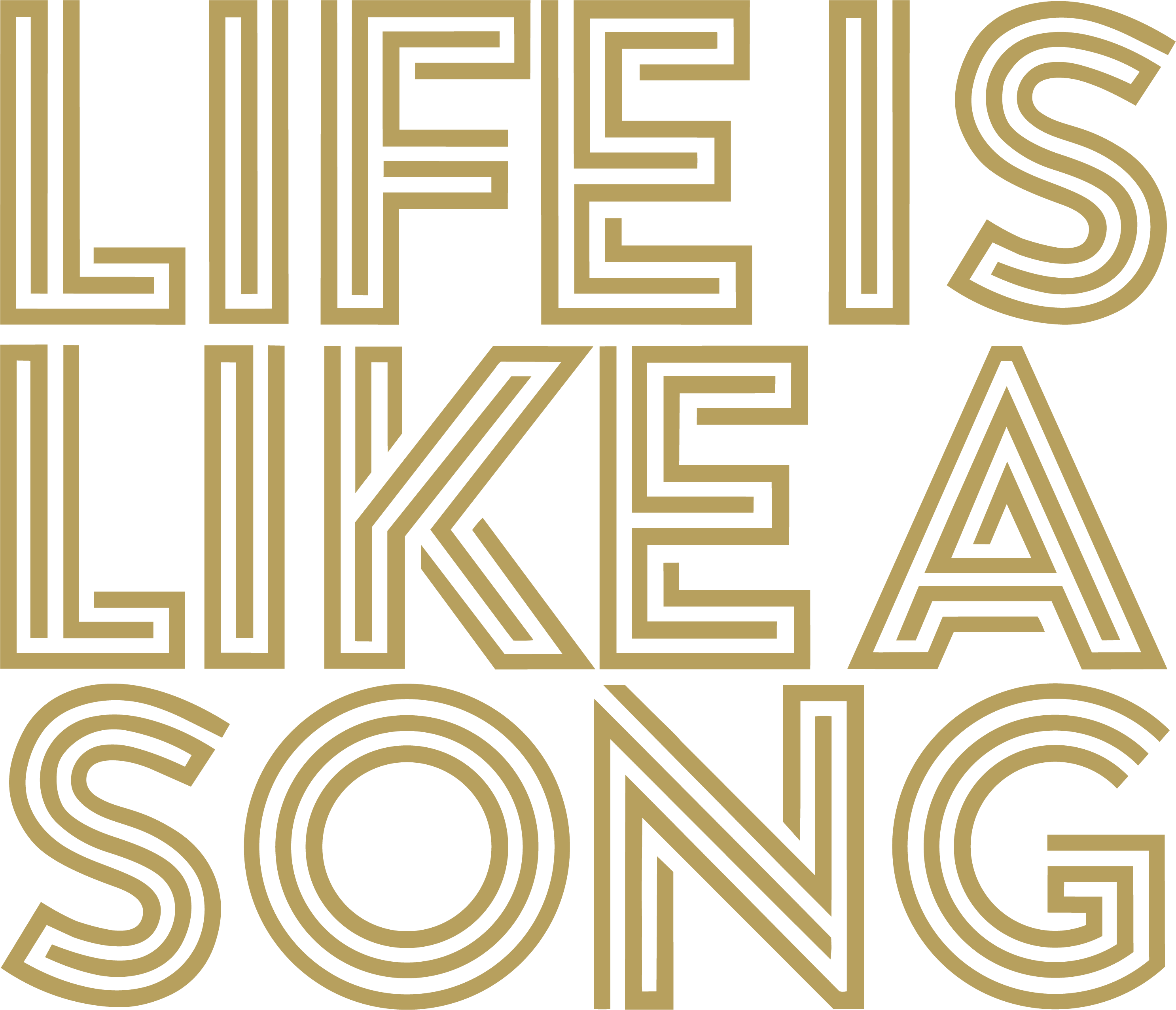 Life Is Like A Song album title graphic