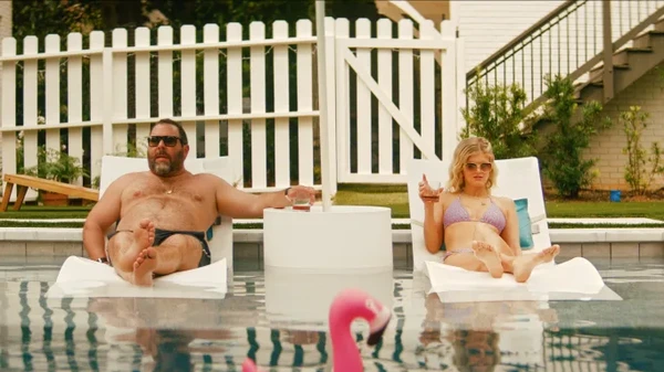 Bert Kreischer and Arden Myrin in 'Free Bert' Netflix