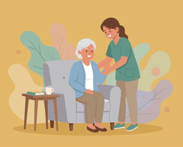 nursing home illustration