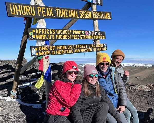 Irv and his kids climb kilimanjaro