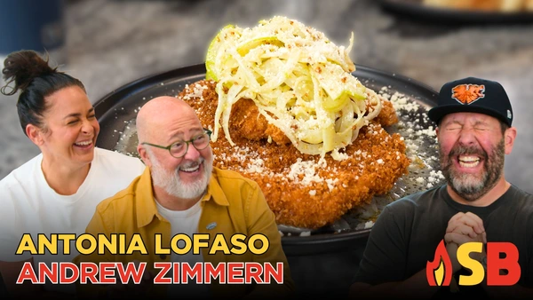 S7 E02 | Andrew Zimmern and Antonia Lofaso | Andrew Zimmern and Antonia Lofaso Talk Food, Fame, and Flavor | Something’s Burning