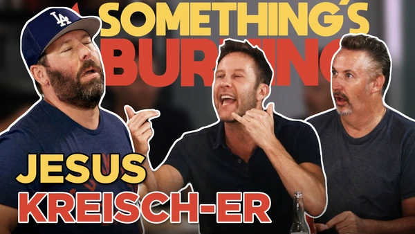 S1 E18 | Michael Rosenbaum + Harland Williams | Tongue-Tied with Michael Rosenbaum and Harland Williams | Something's Burning