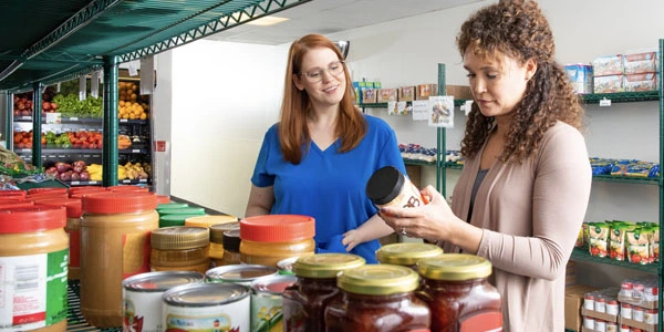 shopping in the NGH food pharmacy