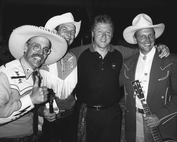 Riders in the Sky with President Clinton