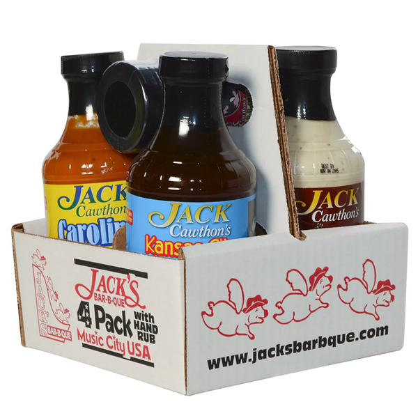 Jack's Bar-B-Que 4-Pack with Free Hand Rub