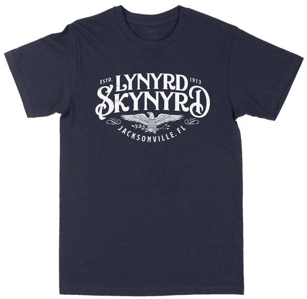 Lynyrd Skynyrd Vintage Flourish Navy T-Shirt