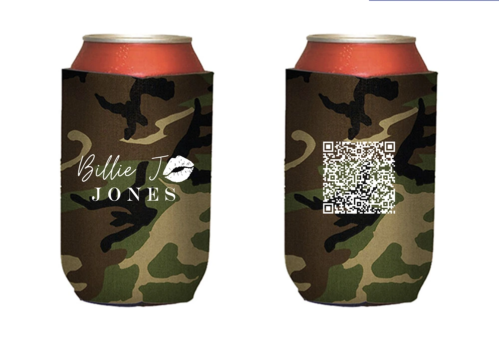 Billie Jo Jones Lips Logo Koozie