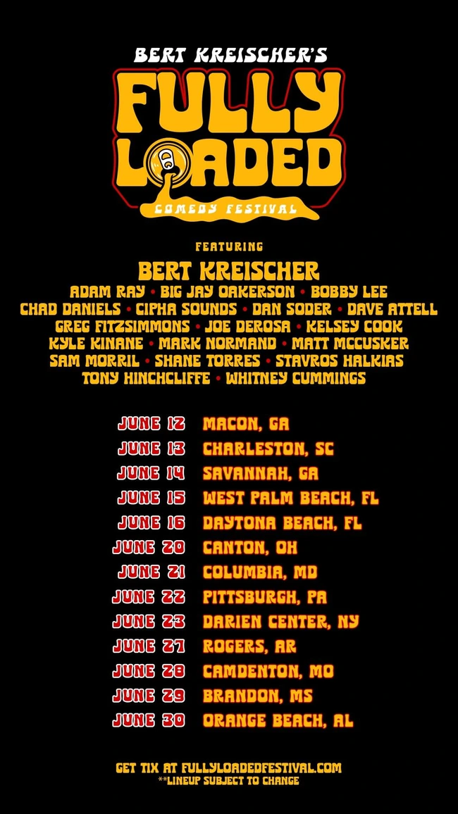 fully loaded comedy festival admat