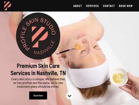 Profile Skin Studio website 