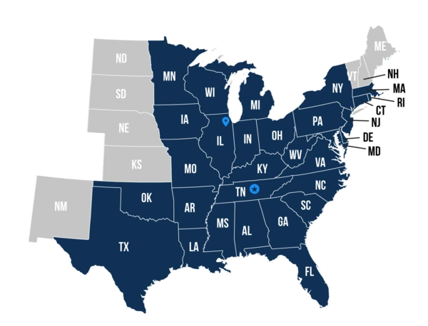 service area map
