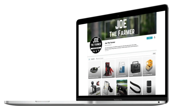 Amazon Store displayed on a laptop