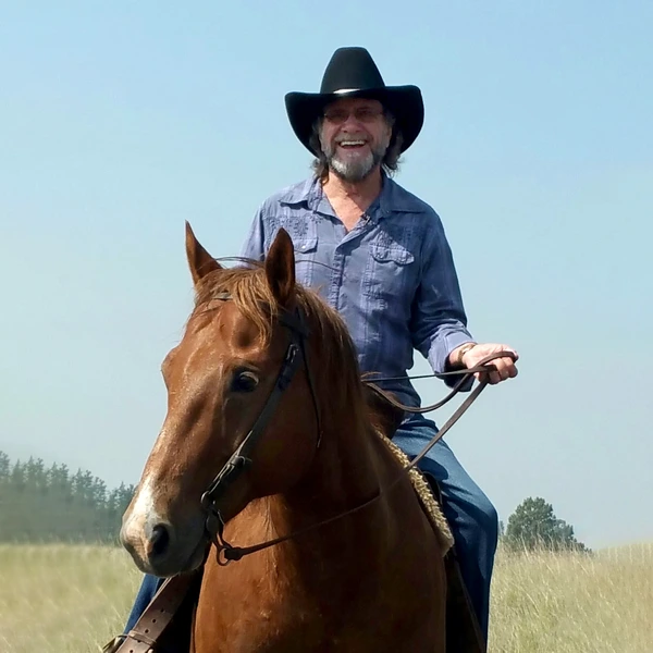David Frizzell on horseback