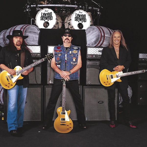 Gary Rossington, Hughie Thomasson, Rickey Medlocke of Lynyrd Skynyrd