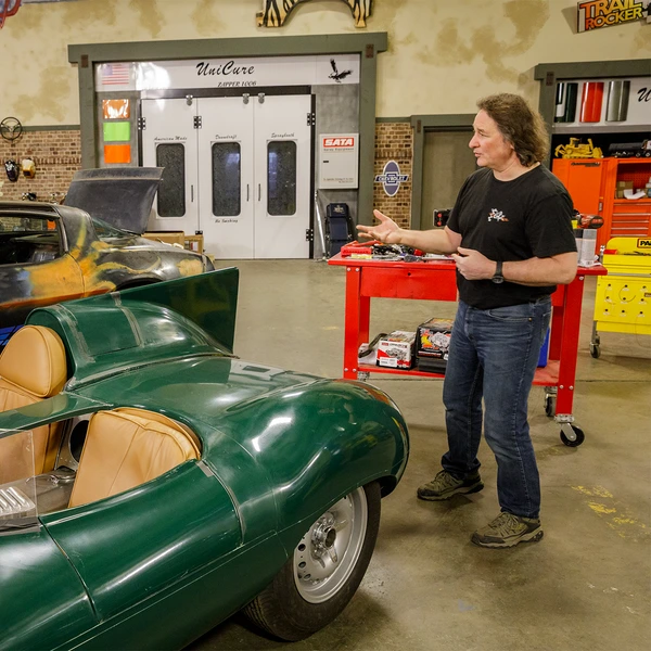 Stacey David filming Gearz