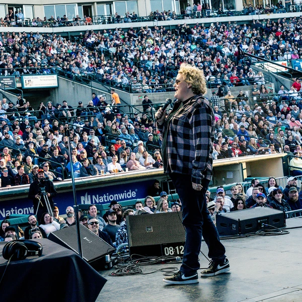 Fortune Feimster at The Fully Loaded Comedy Festival at Fronteir Field in Rochester, NY on June 19, 2022