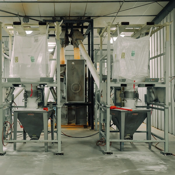 Dry and granulated product blending