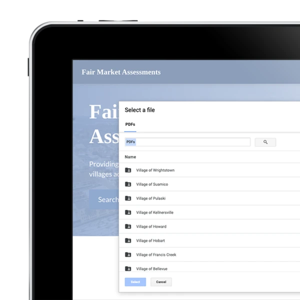 Assessor WI search