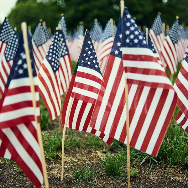 Memorial Day flags