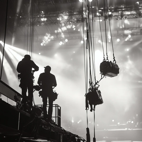 image of workers and rigging