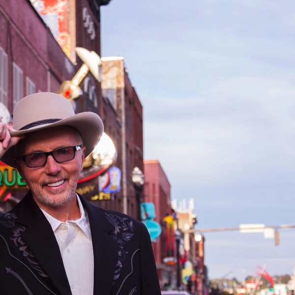 Jack Cawthon in front of his downtown BBQ restauraunt