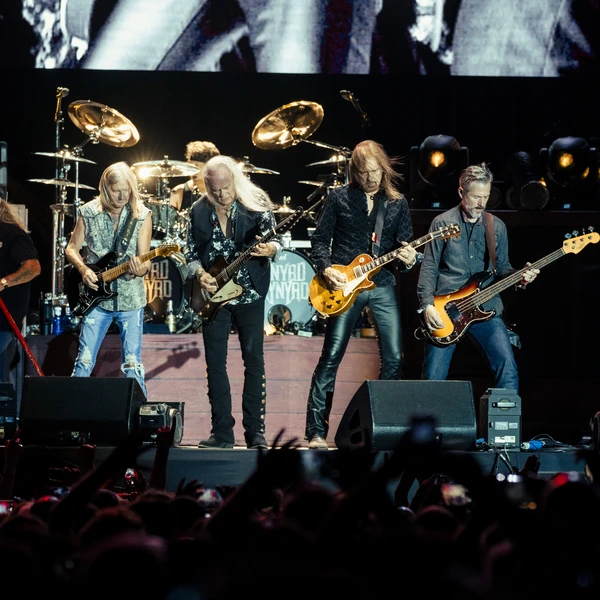 Full band stage front