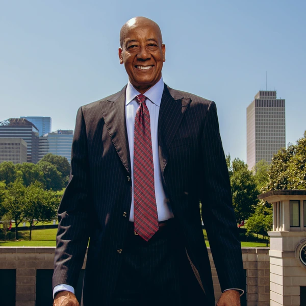Dr. Webb at the BiCentennial Mall in Nashville