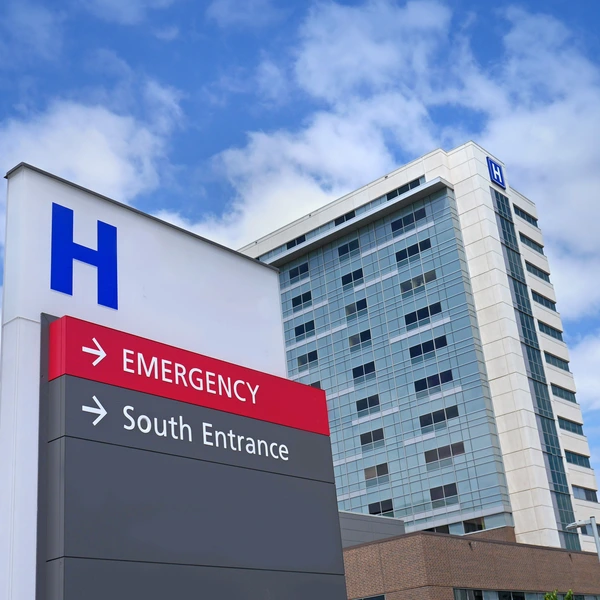 exterior image of a hospital