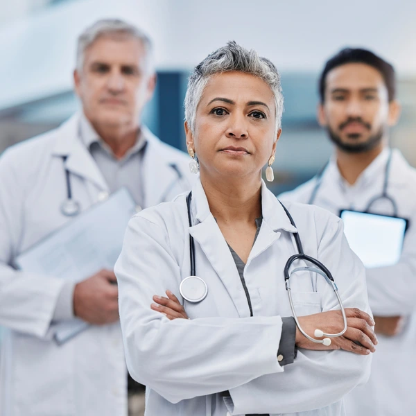 image of several doctors and health leaders