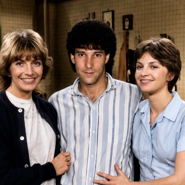Penny Marshall, Jeff Franklin and Cindy Williams